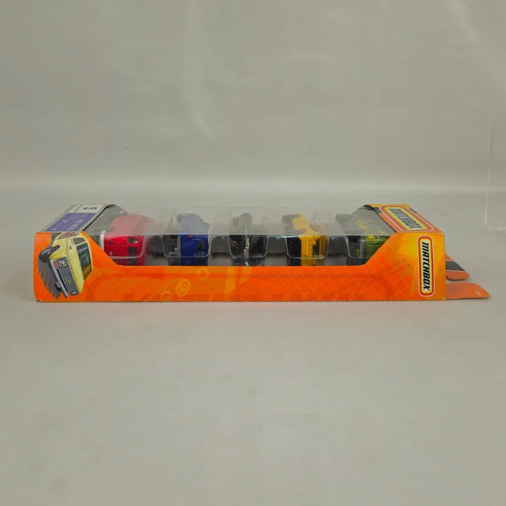 Matchbox MBX Metal 5-Pack DieCast Cars M0138 Jaguar VW Bus Custom Van Set (K240)